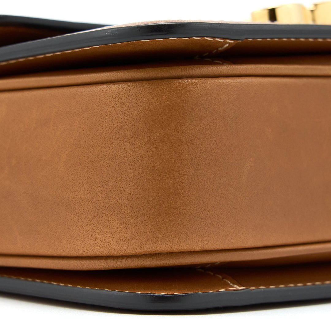 Top Quality Celine Teen Triomphe Bag In Triomphe Canvas / Nature Calfskin