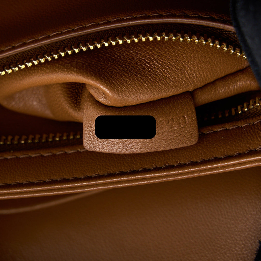 Top Quality Celine Teen Triomphe Bag In Triomphe Canvas / Nature Calfskin