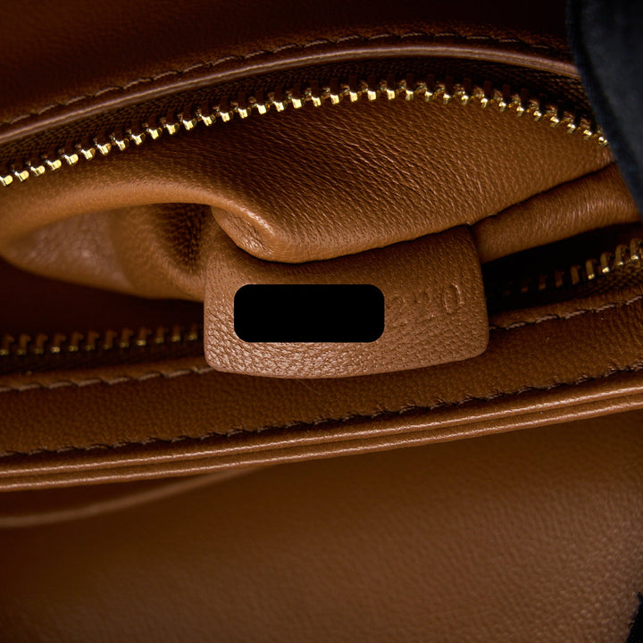 Top Quality Celine Teen Triomphe Bag In Triomphe Canvas / Nature Calfskin
