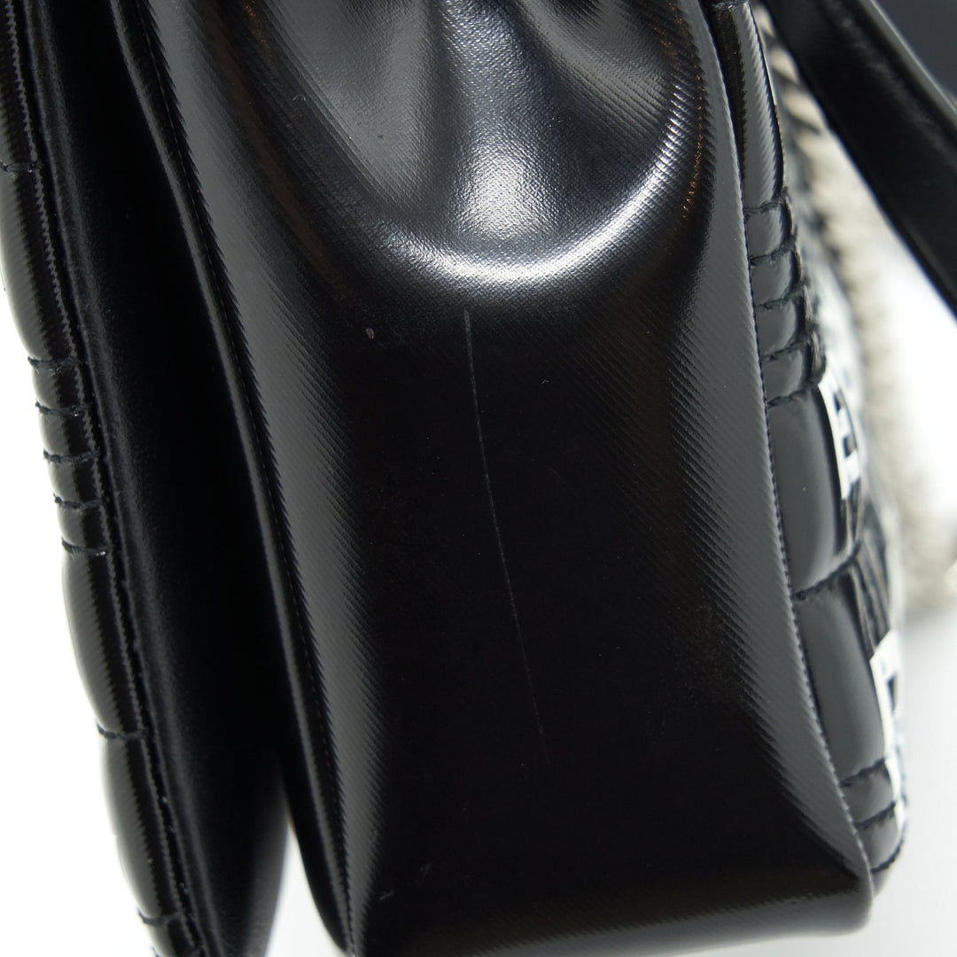 Burberry Small Horseferry Print Quilted Lola Bag Black SHW