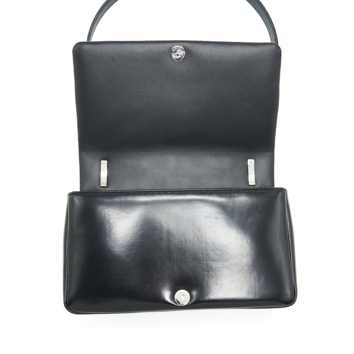 Burberry Small Horseferry Print Quilted Lola Bag Black SHW