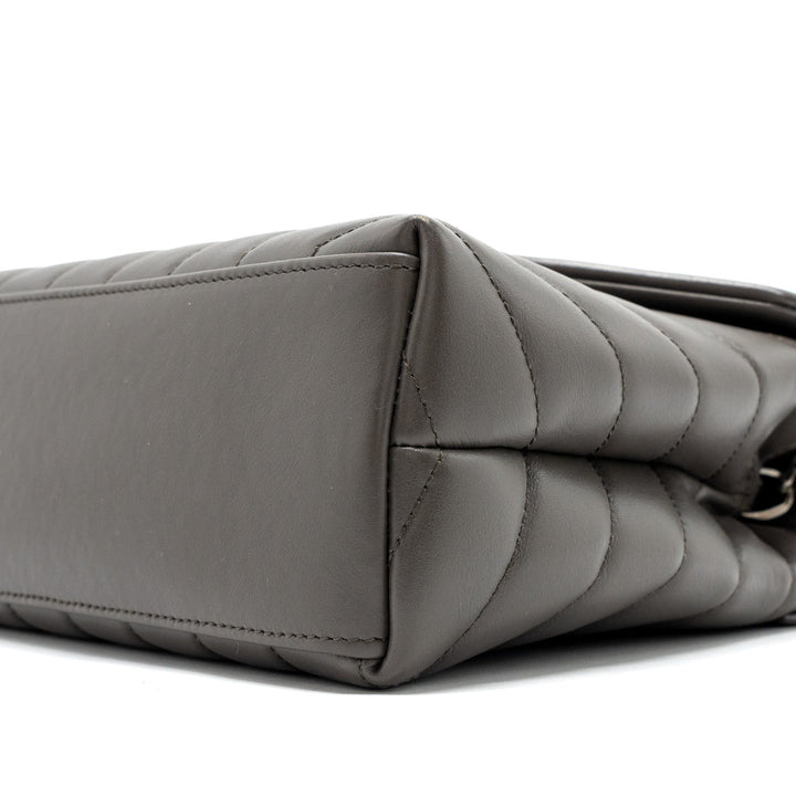 Saint Laurent/YSL Small Lou Lou Bag Calfskin Dark Grey SHW