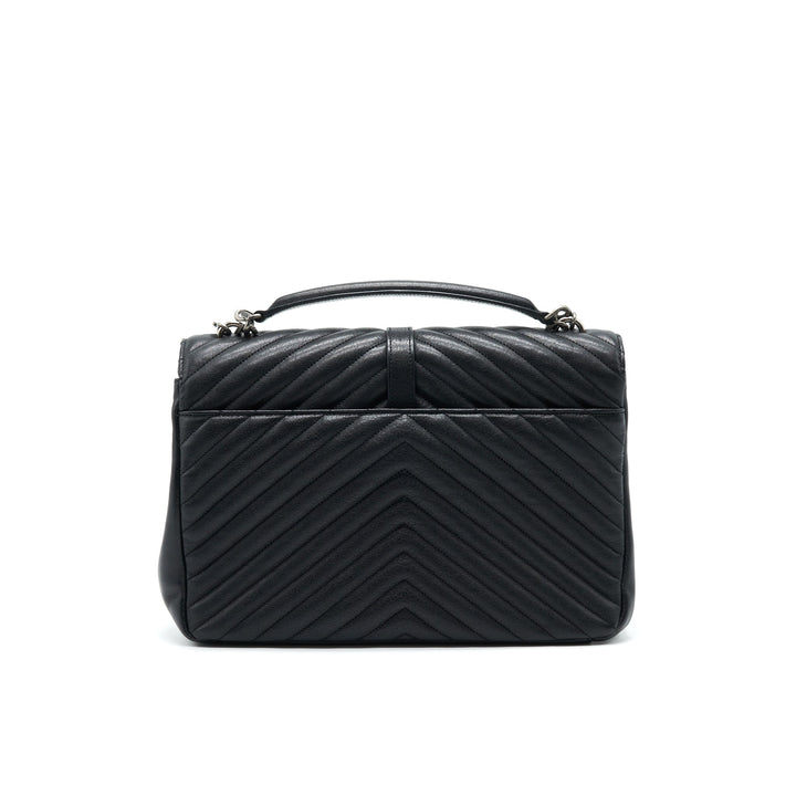 SAINT LAURENT / YSL COLLEGE IN MATELASSE LEATHER BLACK
