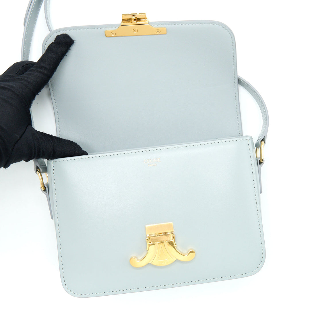 Top Quality Celine Teen Triomphe Bag Calfskin Mineral
