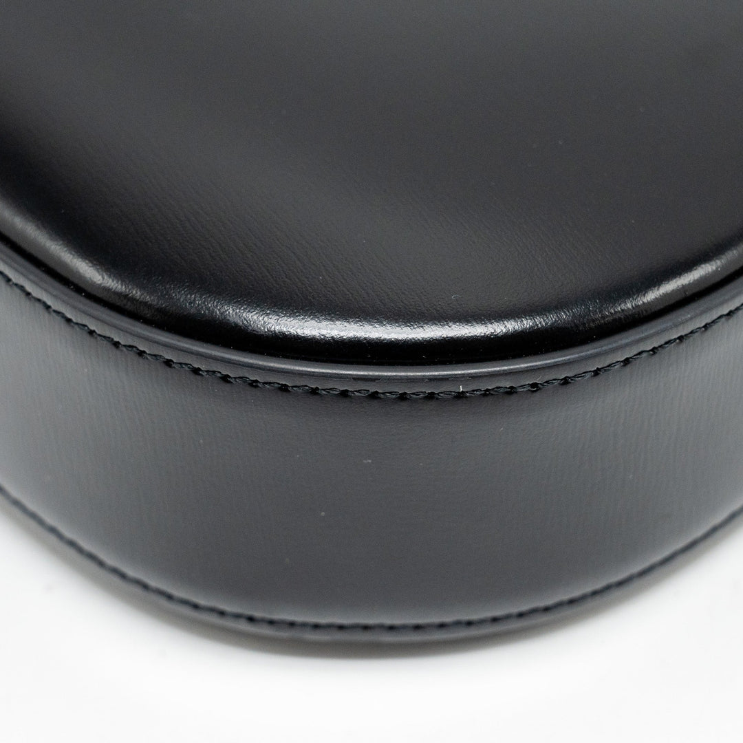 Celine Medium Tilly Chic Shoulder Bag Shiny Calfskin Black