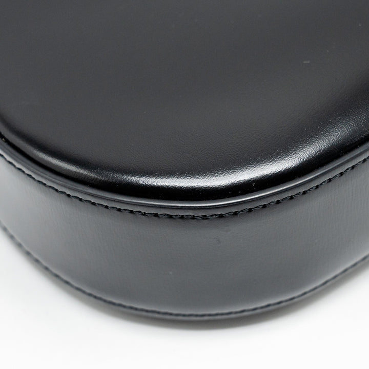 Celine Medium Tilly Chic Shoulder Bag Shiny Calfskin Black