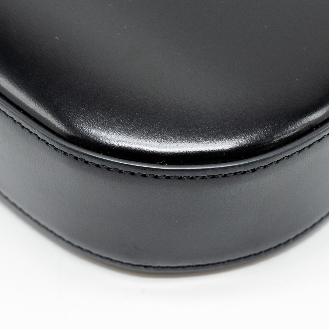 Celine Medium Tilly Chic Shoulder Bag Shiny Calfskin Black