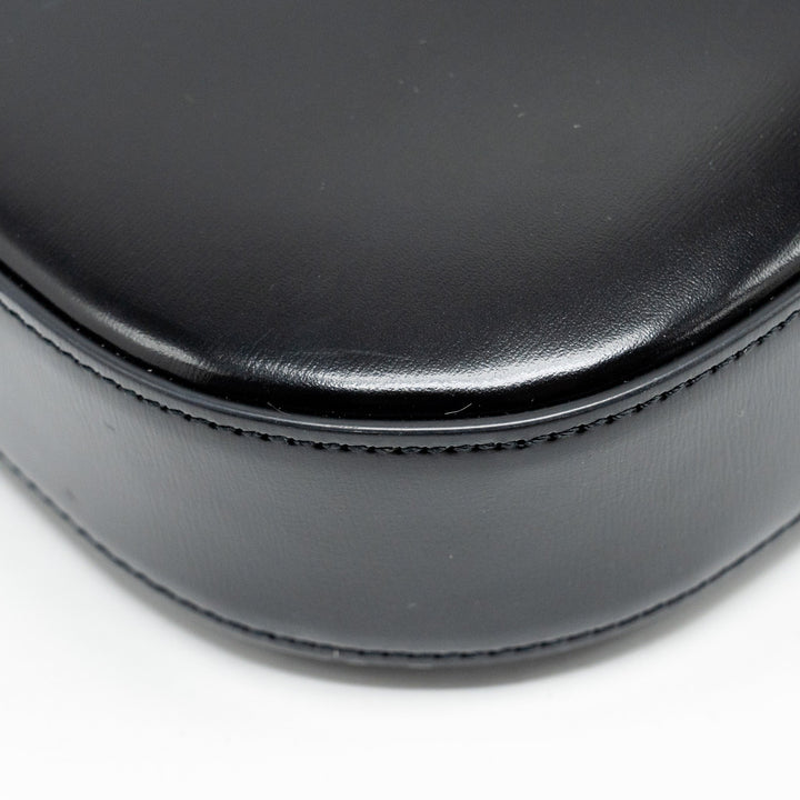 Celine Medium Tilly Chic Shoulder Bag Shiny Calfskin Black