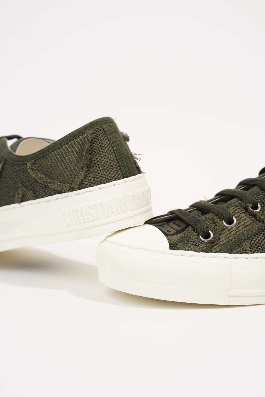 Christian Dior Womens Walk n' Dior Green / White EU 35.5 / UK 2.5