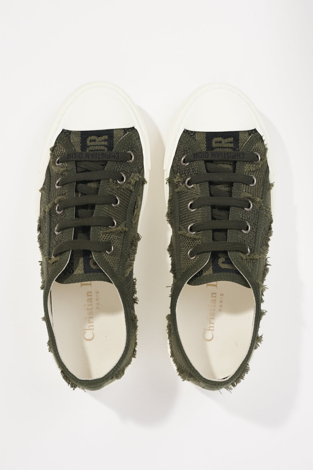 Christian Dior Womens Walk n' Dior Green / White EU 35.5 / UK 2.5