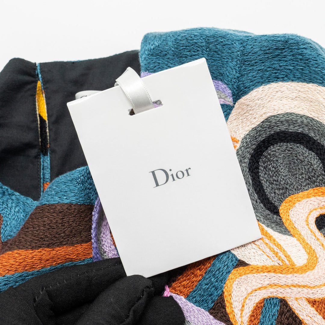 Dior Size 36 Artist Embroidery BloNew T-shirt Cotton Multicolour