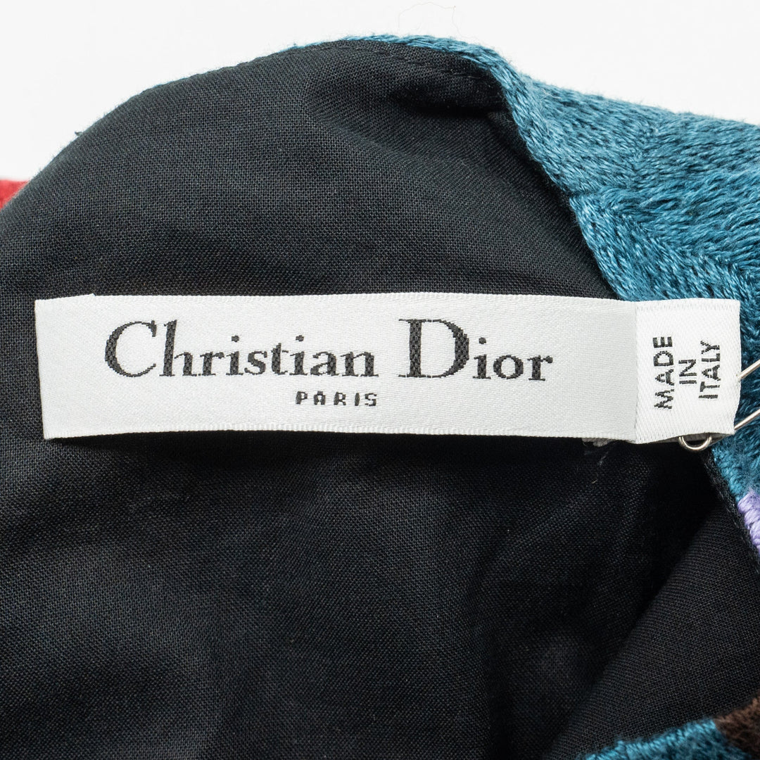 Top quality Dior Size 36 Artist Embroidery BloNew T-shirt Cotton Multicolour