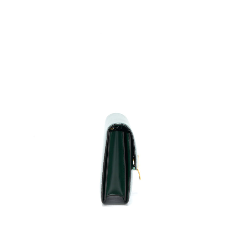 Celine Medium Classic Box Bag Calfskin Green