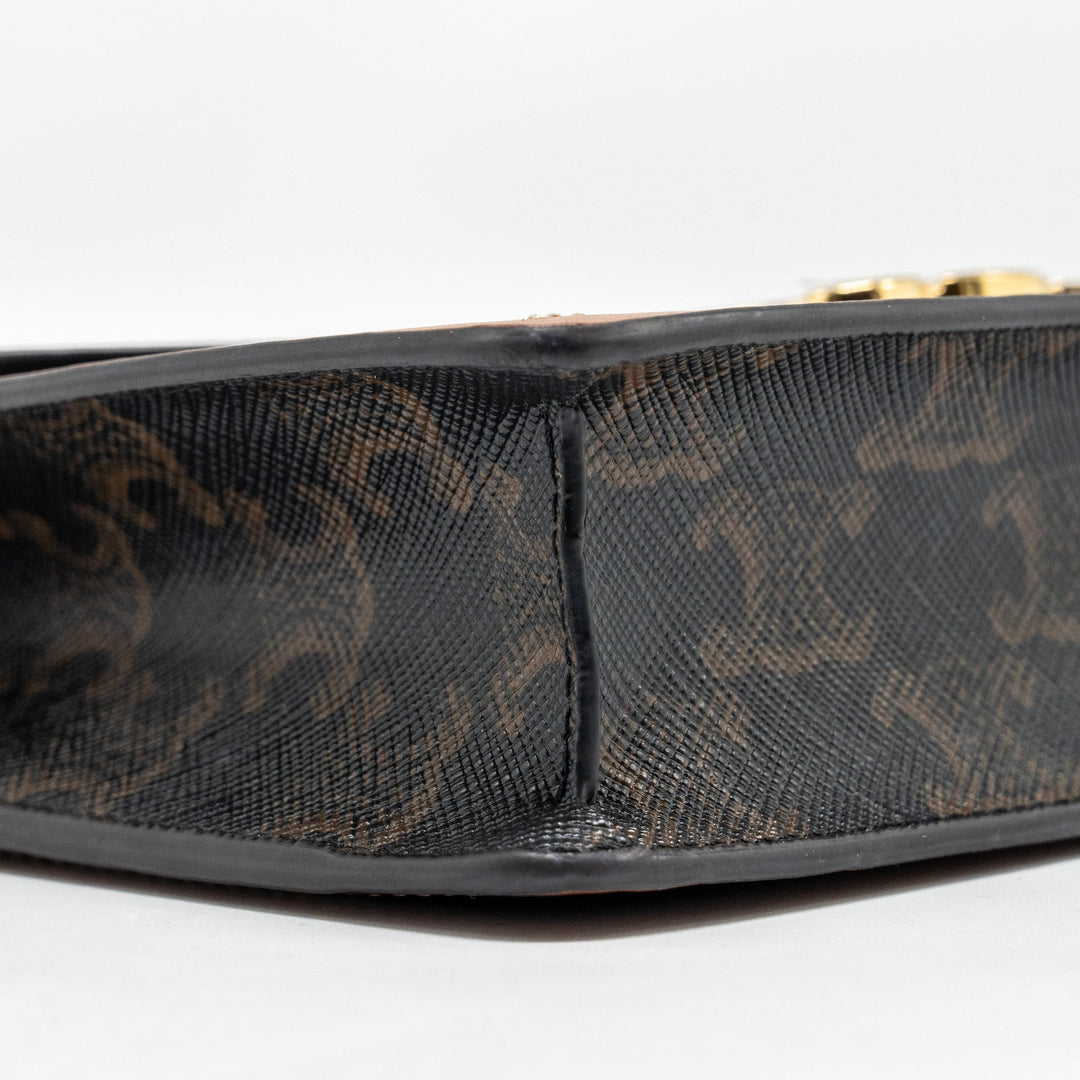 Celine Wallet on Chain Margo Triomphe Canvas/Calfskin Tan
