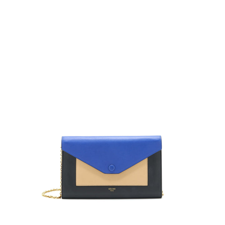 Top Quality Celine Pocket Envelope Wallet On Chain Multi-colour