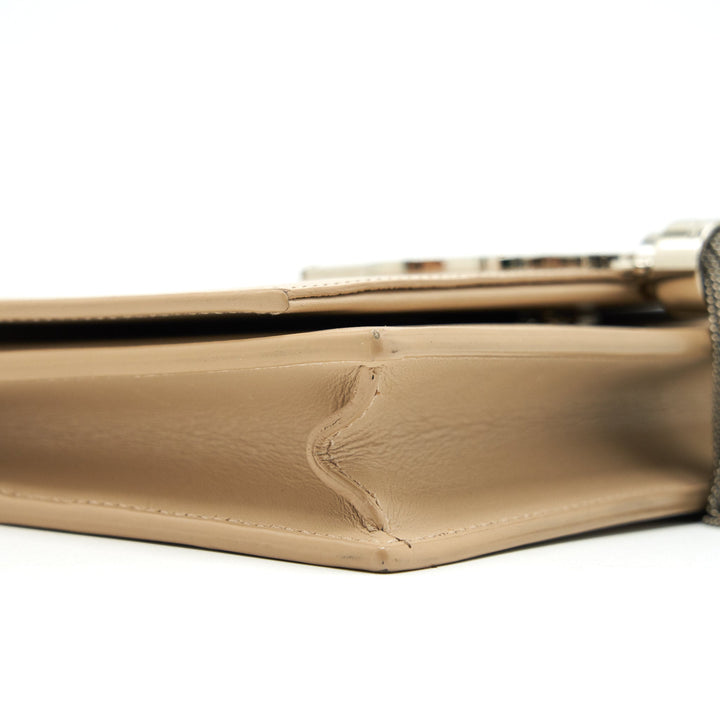 SAINT LAURENT / YSL KATE CHAIN WALLET IN BEIGE SHW