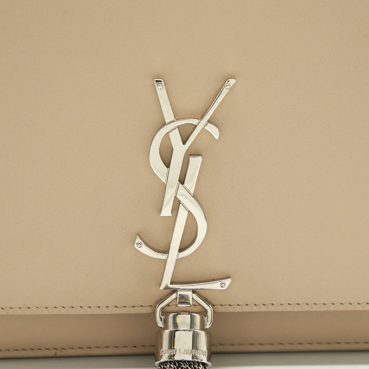 SAINT LAURENT / YSL KATE CHAIN WALLET IN BEIGE SHW