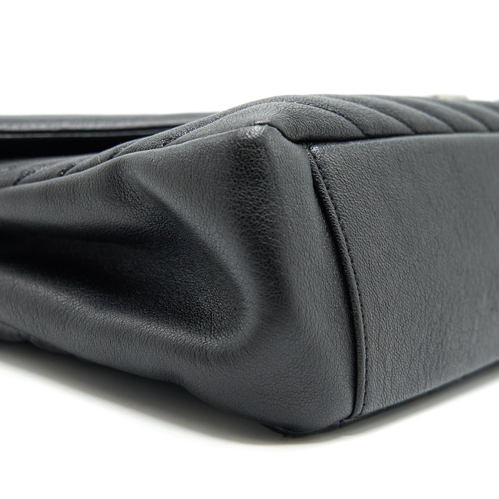 SAINT LAURENT / YSL COLLEGE IN MATELASSE LEATHER BLACK