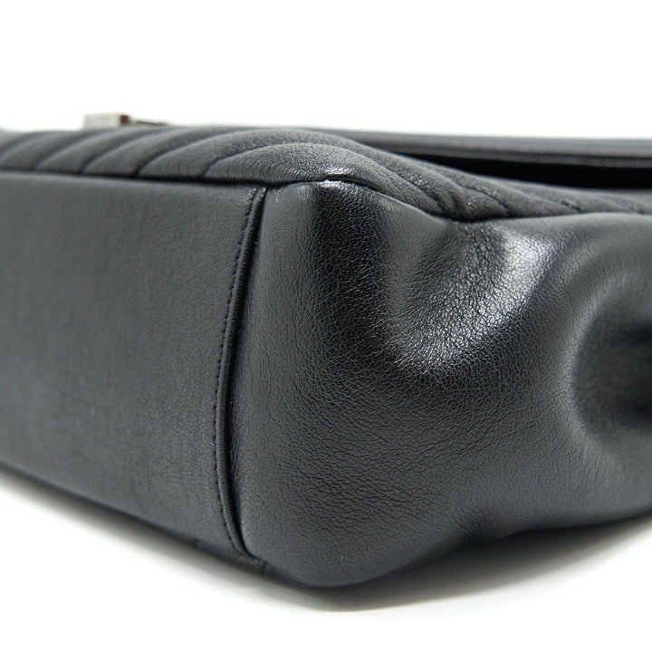 SAINT LAURENT / YSL COLLEGE IN MATELASSE LEATHER BLACK