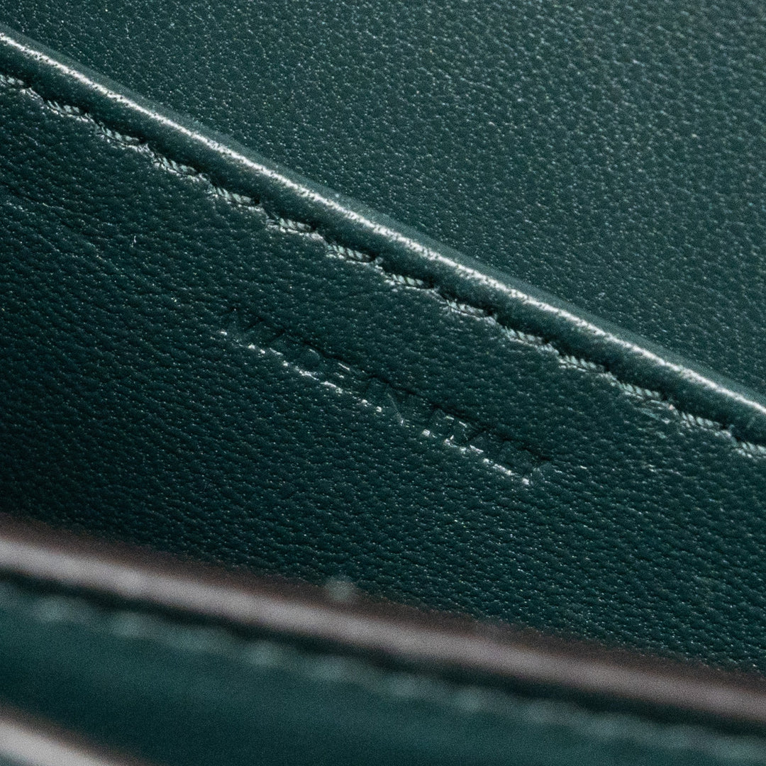 Top Quality Celine Teen classic box bag calfskin dark green