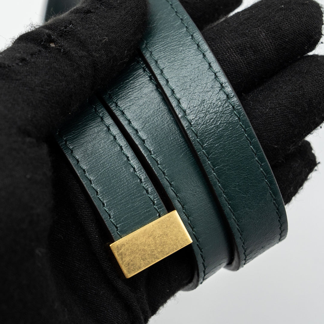 Top Quality Celine Teen classic box bag calfskin dark green