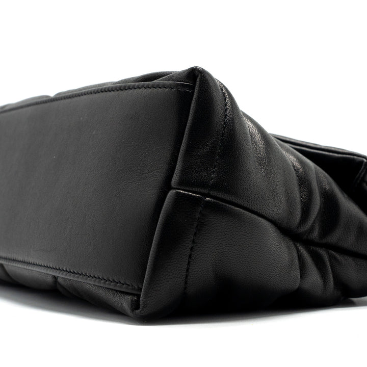 Saint Laurent Small Puffer Lambskin Black SHW