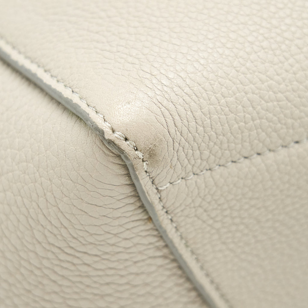 Top Quality Celine Sangle Bucket Bag Grained Calfskin Clay