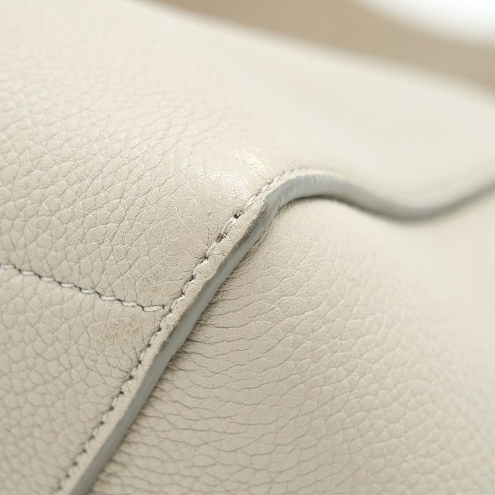 Celine Sangle Bucket Bag Grained Calfskin Clay