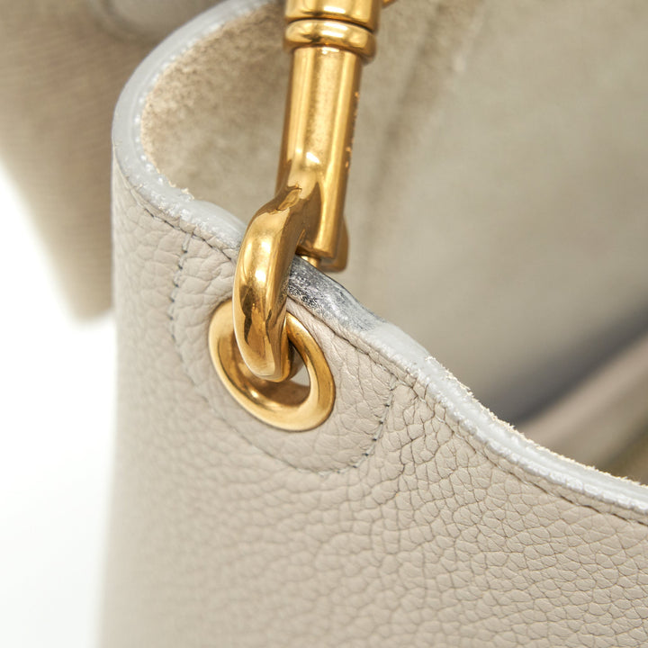 Celine Sangle Bucket Bag Grained Calfskin Clay