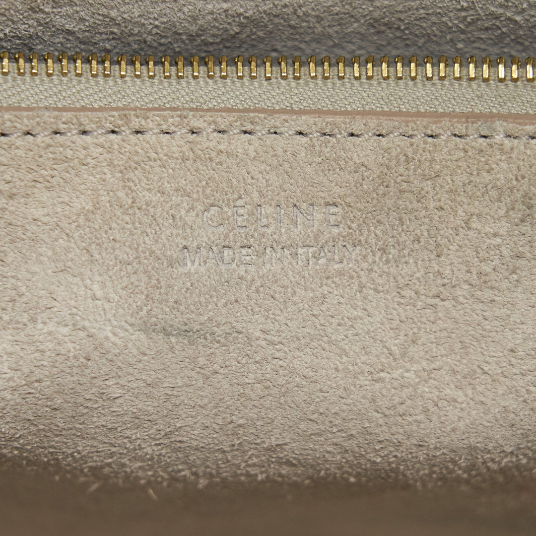 Celine Sangle Bucket Bag Grained Calfskin Clay