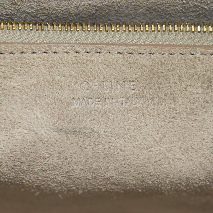 Celine Sangle Bucket Bag Grained Calfskin Clay