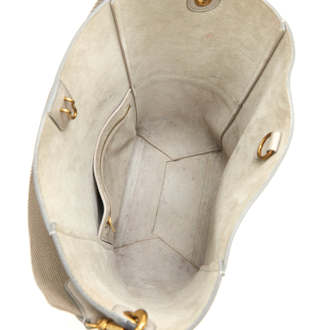 Celine Sangle Bucket Bag Grained Calfskin Clay