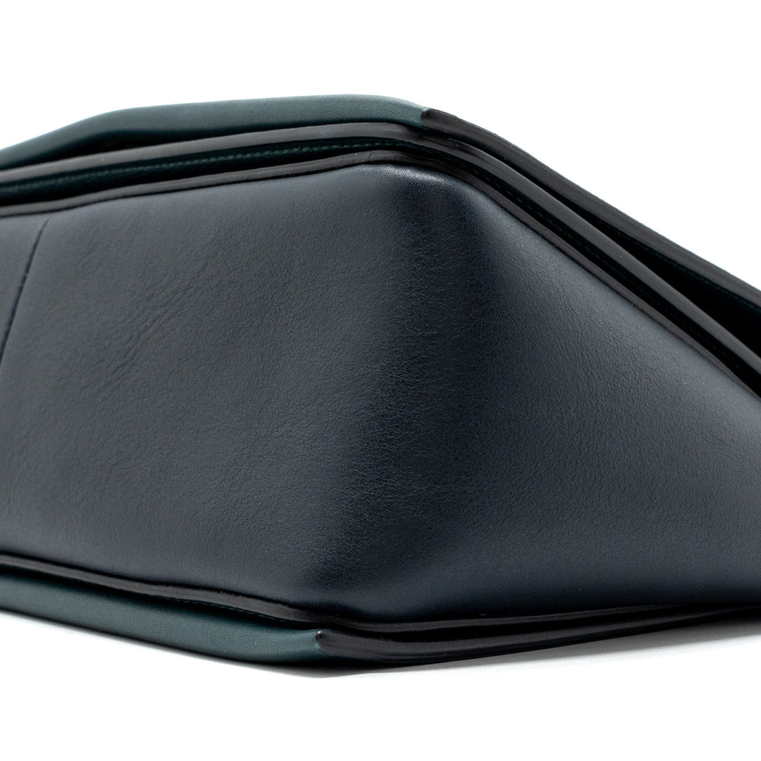 Celine frame bag calfskin dark green/ dark blue