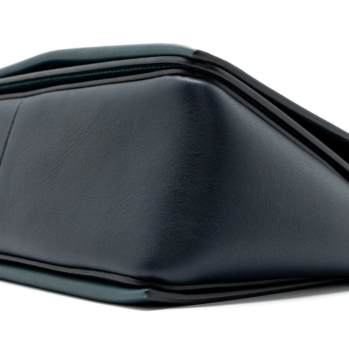 Celine frame bag calfskin dark green/ dark blue