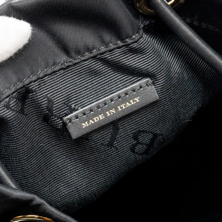 Burberry Medium Rucksack Backpack Nylon Black/Caramel GHW