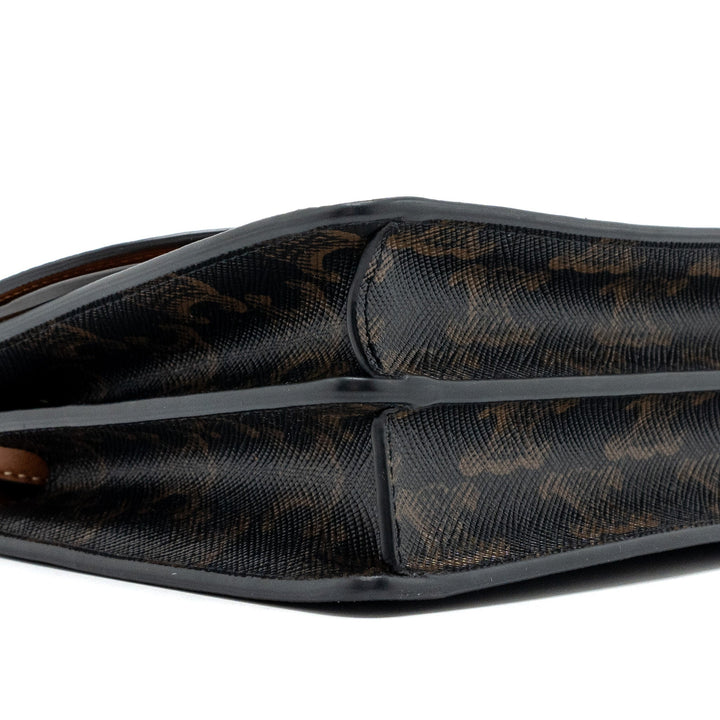 Top Quality Celine wallet on strap triomphe canvas / smooth lambskin tan with