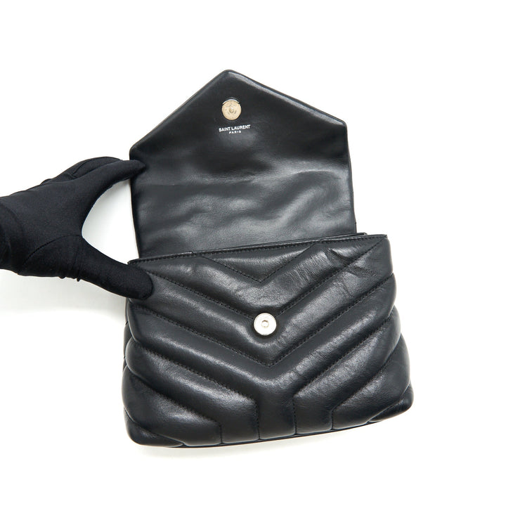 Saint Laurent lou lou Toy Bag Black SHW