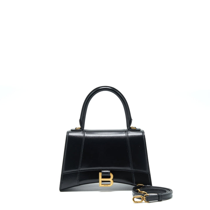 Top Quality Balenciaga Hourglass S Calfskin Black GHW