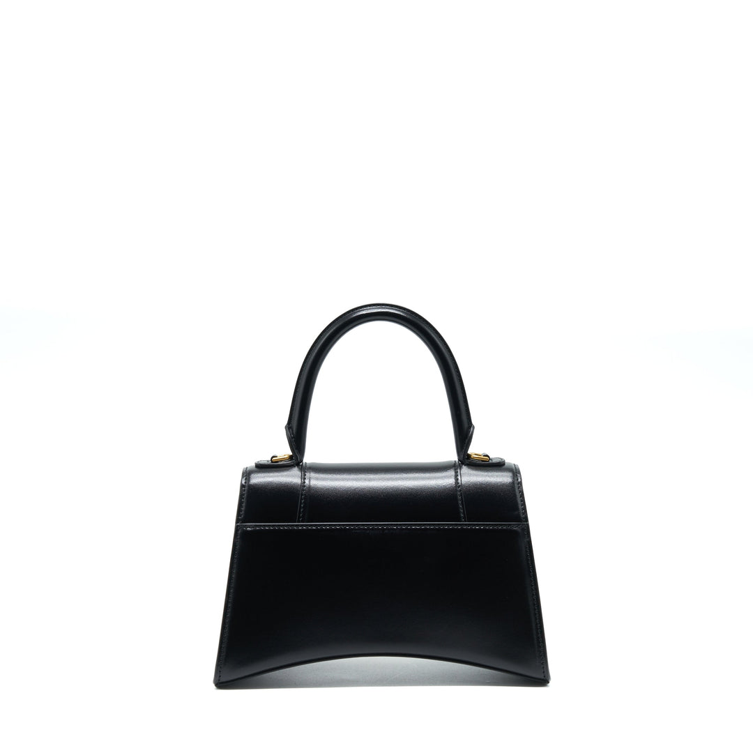 Top Quality Balenciaga Hourglass S Calfskin Black GHW