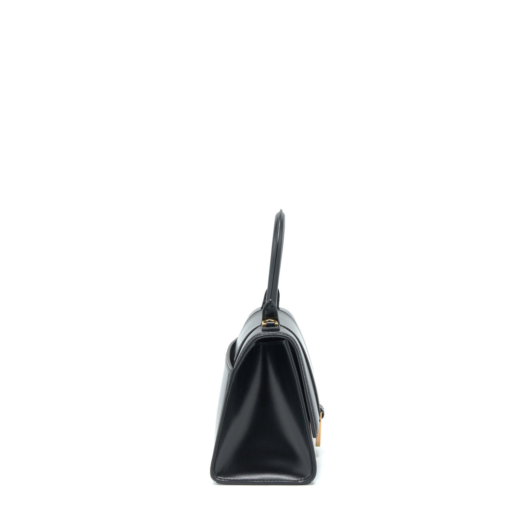 Top Quality Balenciaga Hourglass S Calfskin Black GHW
