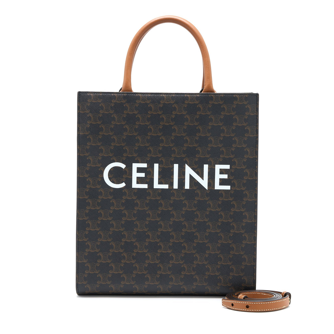 Top Quality Celine Vertical Cabas Triomphe Canvas