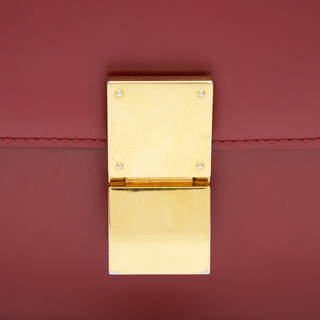 Celine Medium Classic Bag Red with