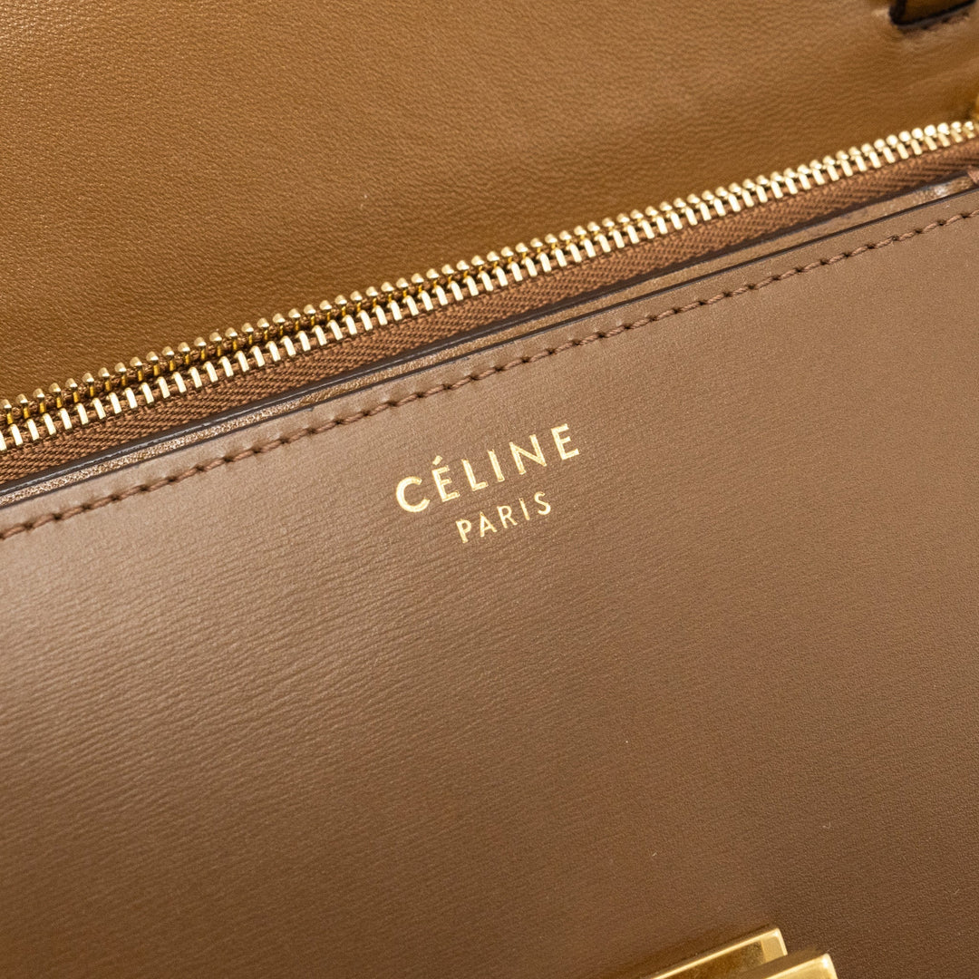 Celine Classic Medium Box Calfskin Tan
