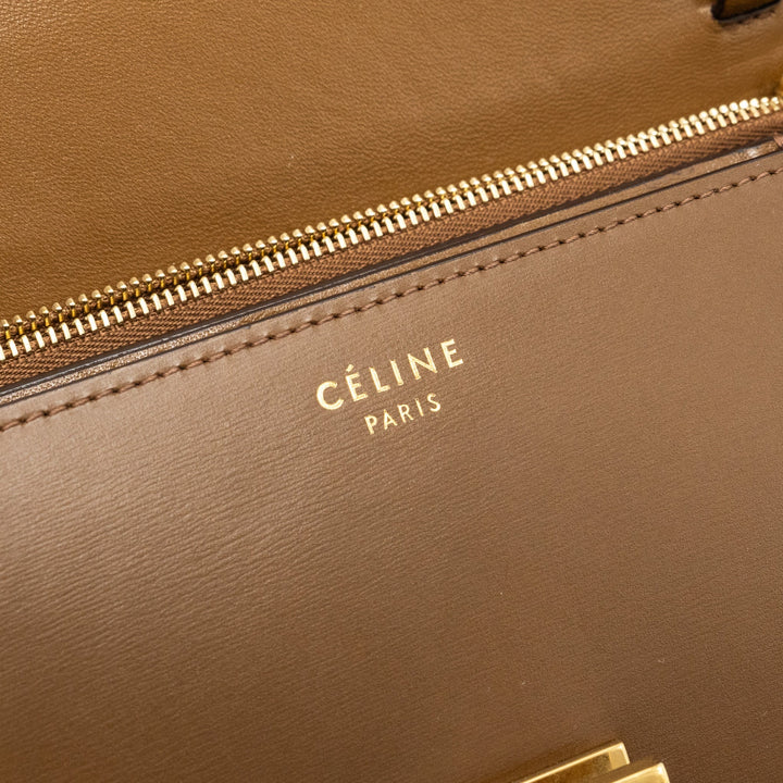 Celine Classic Medium Box Calfskin Tan