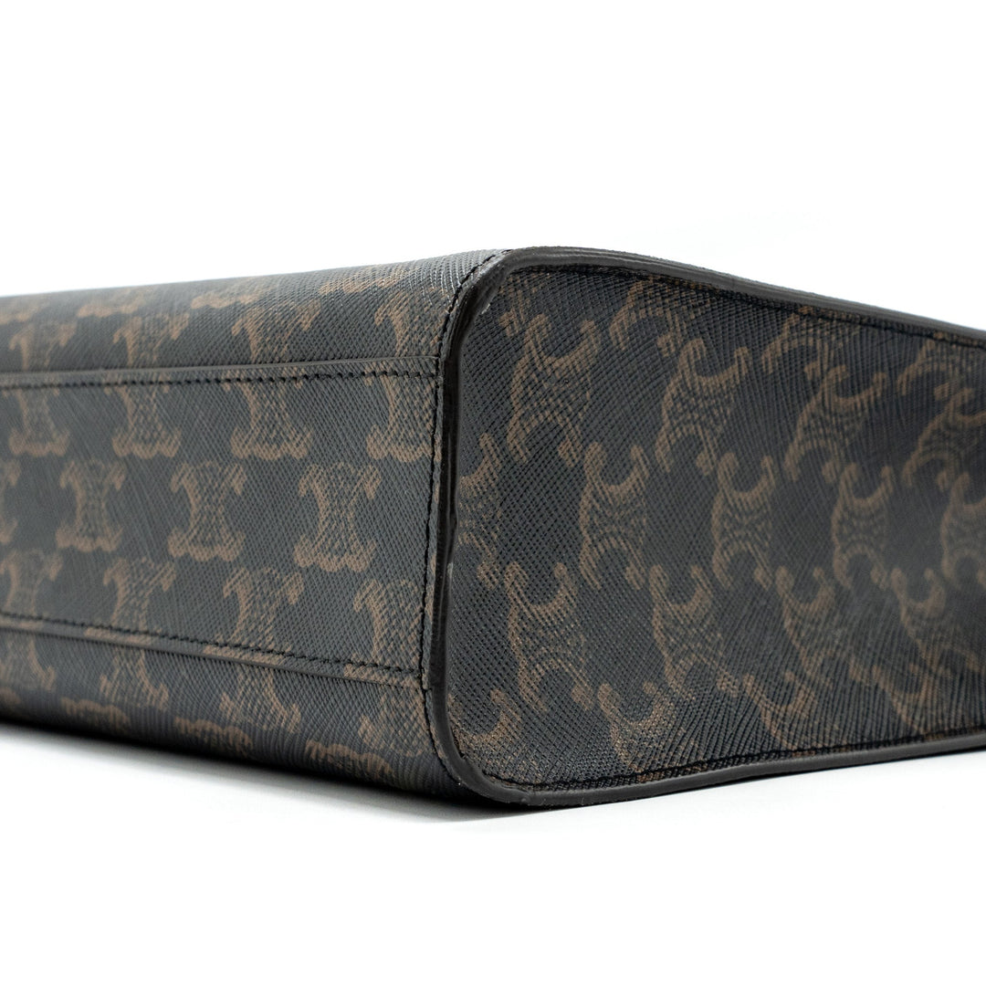 Celine Vertical Cabas Triomphe Canvas