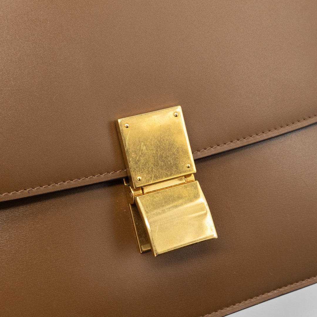 Celine Medium Box Calfskin Camel