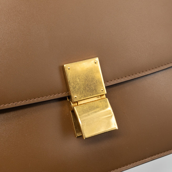Celine Medium Box Calfskin Camel