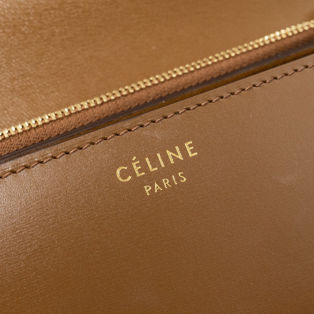 Celine Medium Box Calfskin Camel