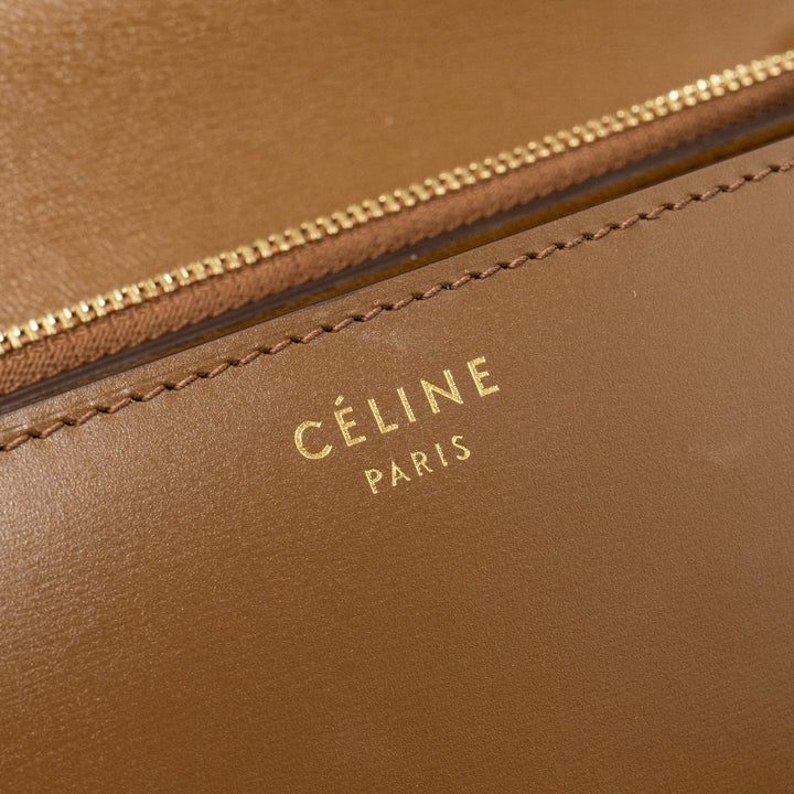 Celine Medium Box Calfskin Camel
