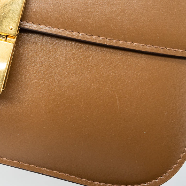 Celine Medium Box Calfskin Camel